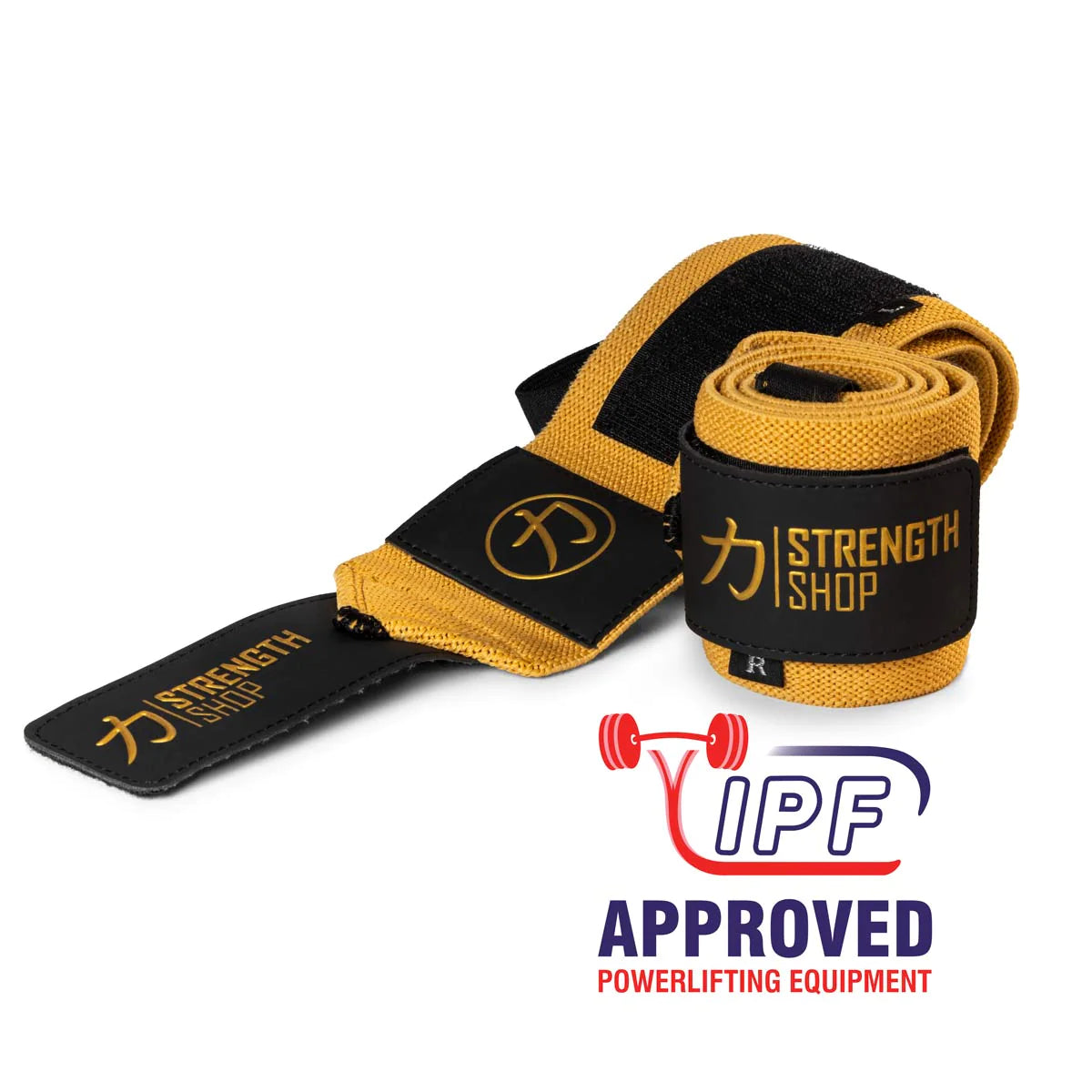 Pure Gold PRO Wrist Wraps – Medium, IPF Approved - Strength Shop USA