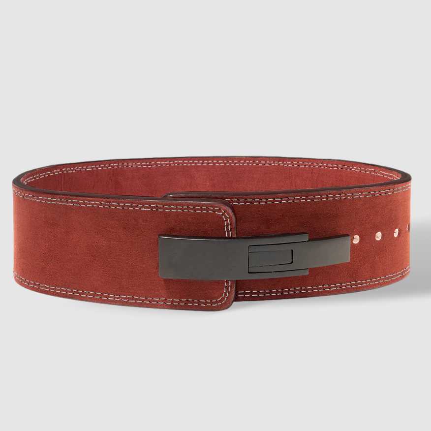 SBD Japan Power Lifting Belt Size M Black Leather New Design Buckle Lever  Red