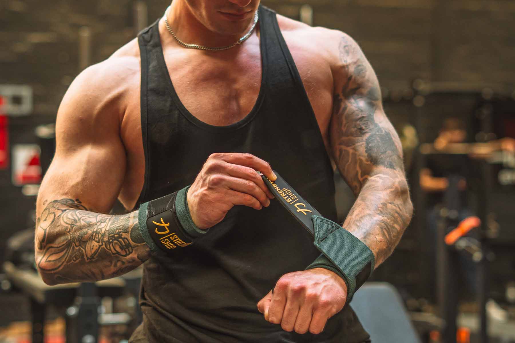 Medium Wrist Wraps - Vintage Green