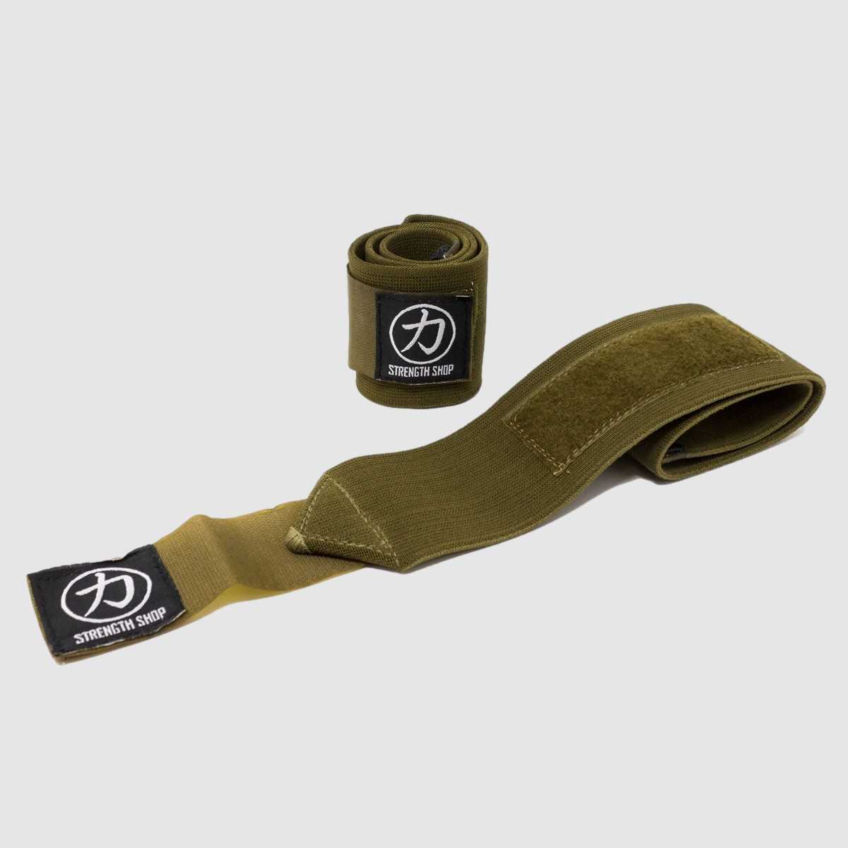 Strength Shop Super Stiff Wrist Wraps - OD Green - USPA & IPF Approved - Strength Shop USA