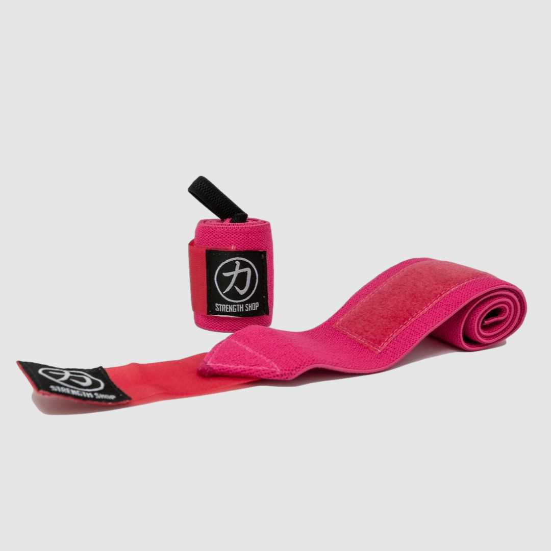 Stiff Wrist Wraps Pink USPA IPF Approved