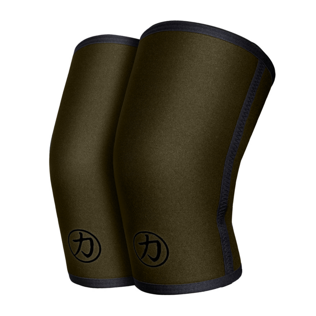 Strength Shop 7mm Inferno Knee Sleeves - OD Green - USPA & IPF Approved - Strength Shop USA