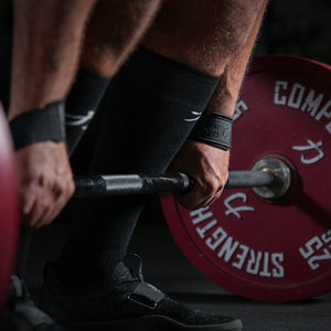 Stealth Black PRO Lifting Straps - Strength Shop USA