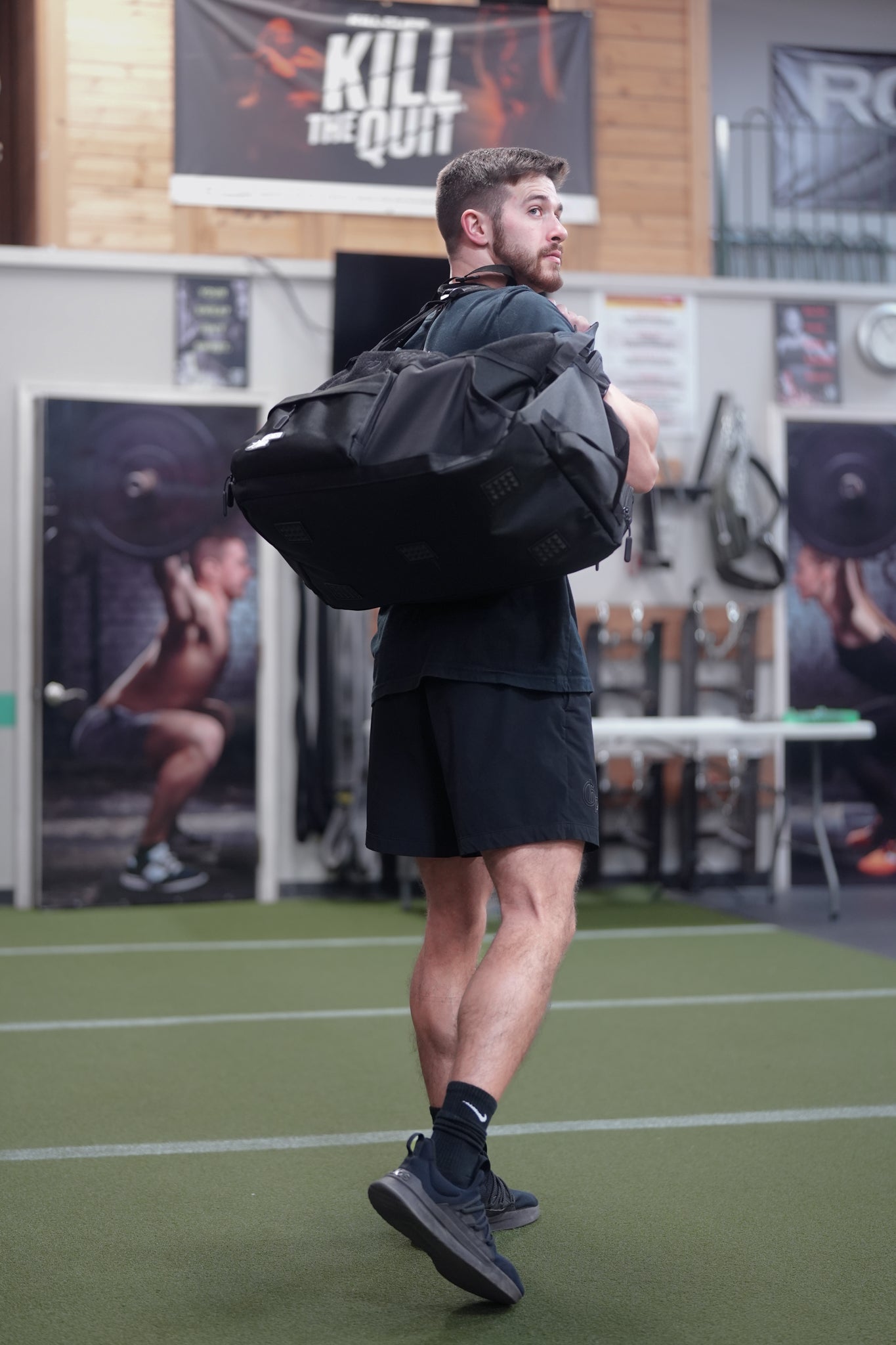Hybrid Backpack / Duffel Bag, Black 49.5L Gym Bag - Strength Shop USA