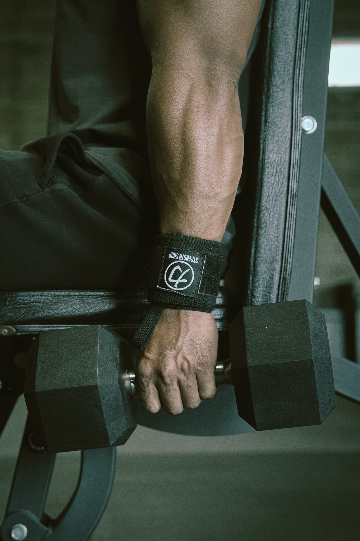 Stiff Wrist Wraps - Black - USPA & IPF Approved - Strength Shop USA