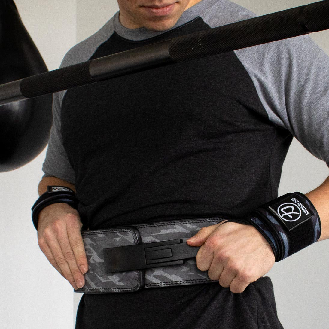 Strength Shop 10mm Lever Belt - IPF Approved - Dark Camo - Strength Shop USA