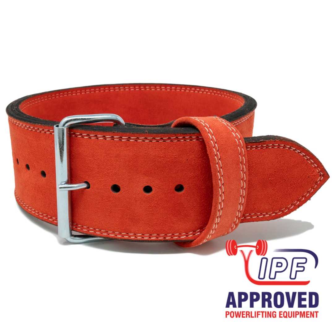 Strength Shop 13mm Single Prong Belt - IPF Approved - Red - Strength Shop USA