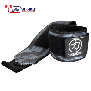 Strength Shop Stiff Wrist Wraps - Dark Camo - USPA & IPF Approved - Strength Shop USA