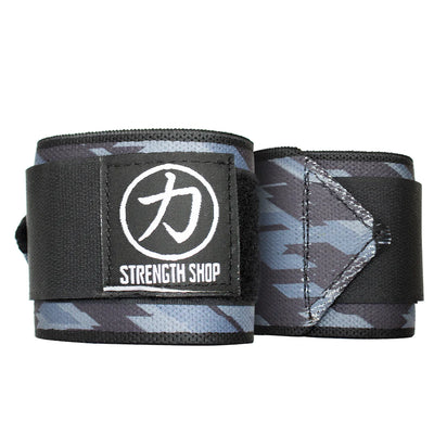 Strength Shop Stiff Wrist Wraps - Dark Camo - USPA & IPF Approved - Strength Shop USA