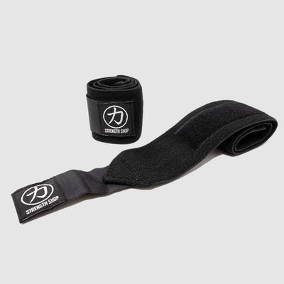Strength Shop Stiff Wrist Wraps - Black - USPA & IPF Approved - Strength Shop USA